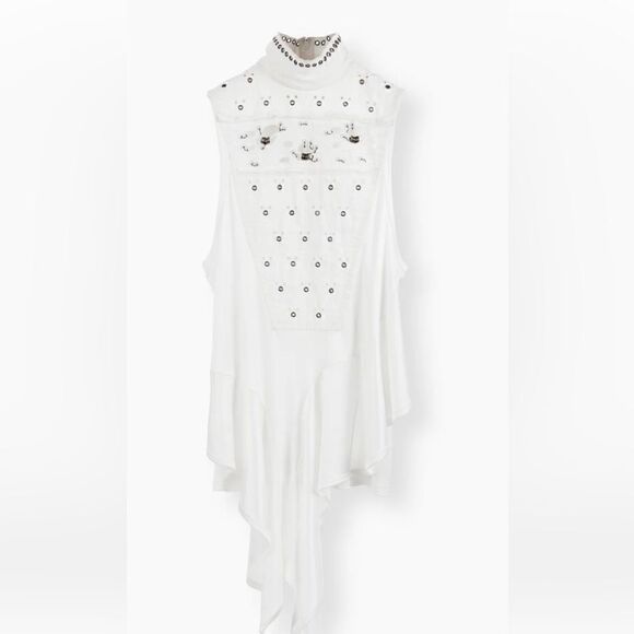 HOST PICK ♥️ Chloe Cascading Distressed Blouse NWT✨✨✨✨ - Picture 1 of 11